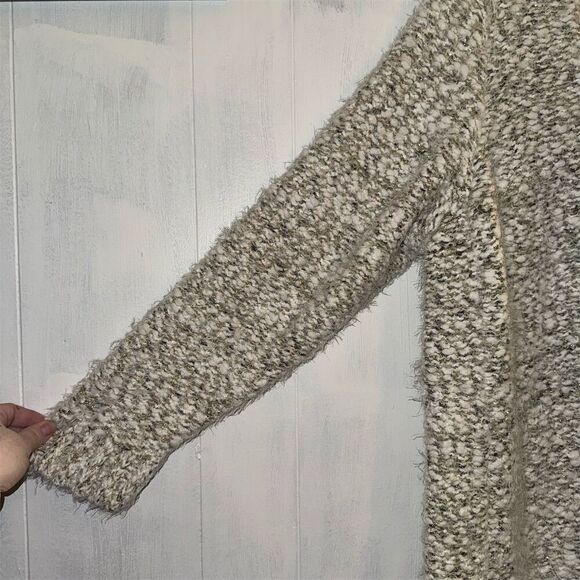 Lane Bryant Plus Size 22 Beige Metallic Knit Pullover Sweater - Picture 4 of 6